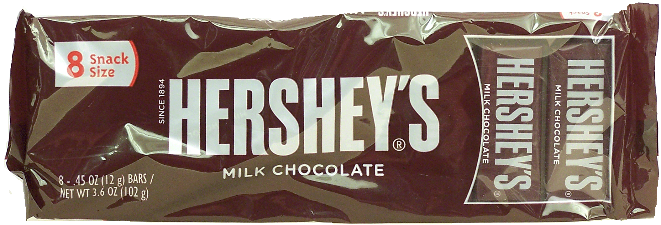 Hershey's  milk chocolate candy bars, 8-count Full-Size Picture